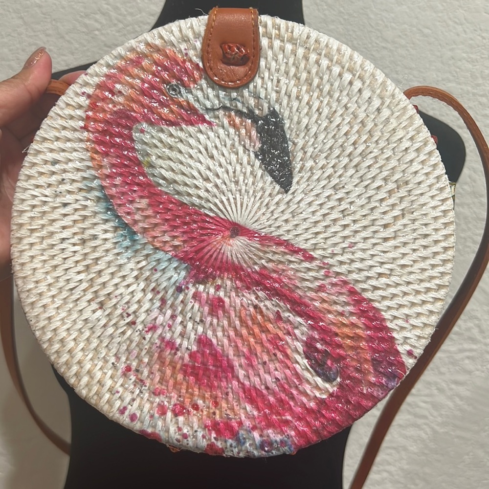 Rattan Bali Bag Crossbody Handmade